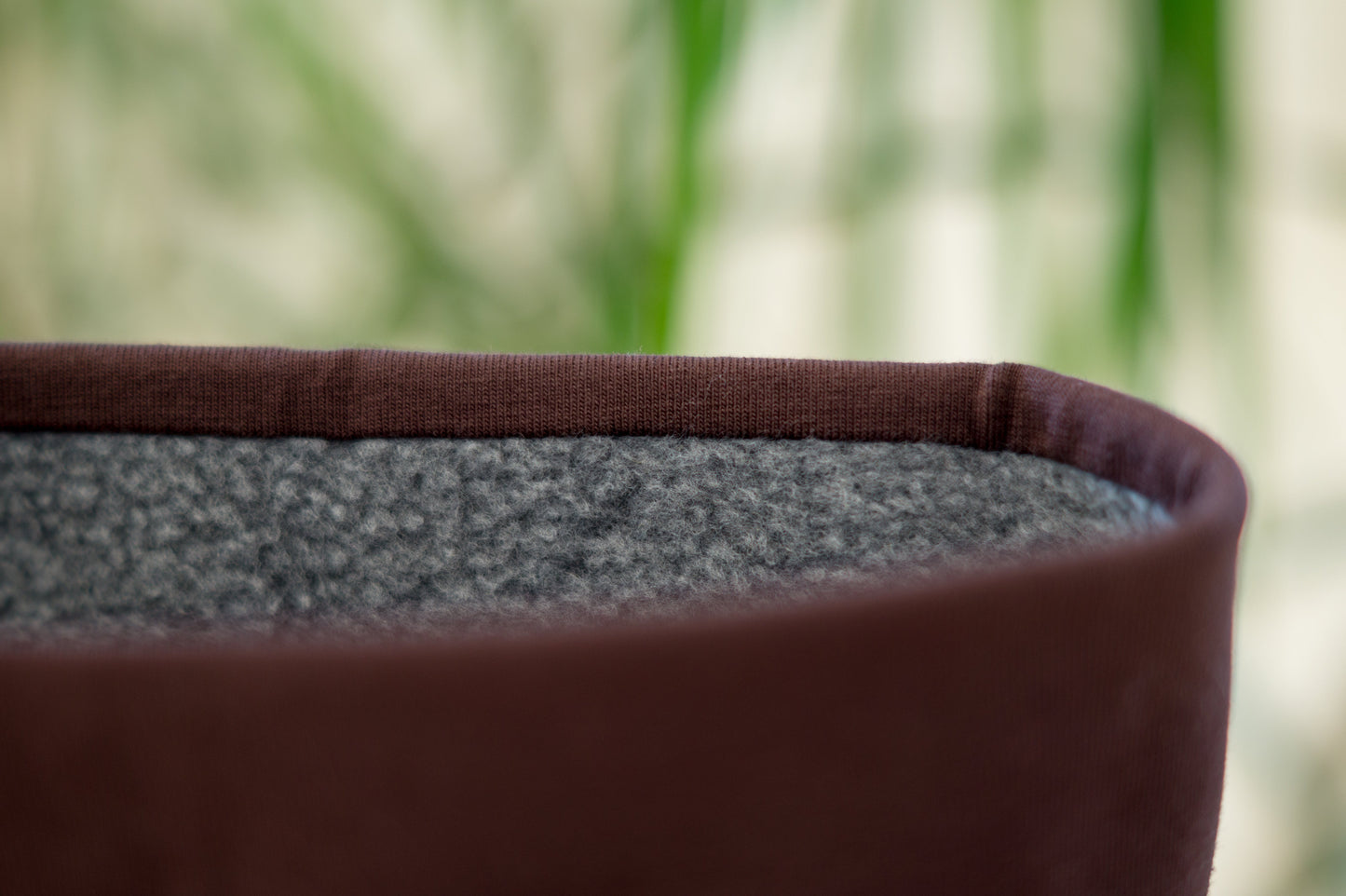 Stirnband braun meliert Damen innen Fleece