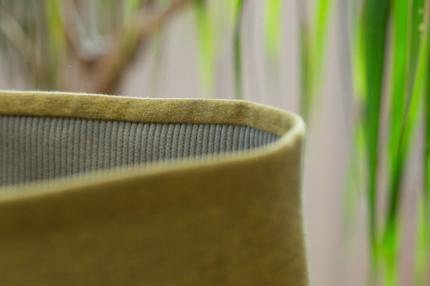 Stirnband grün meliert Damen Feinripp