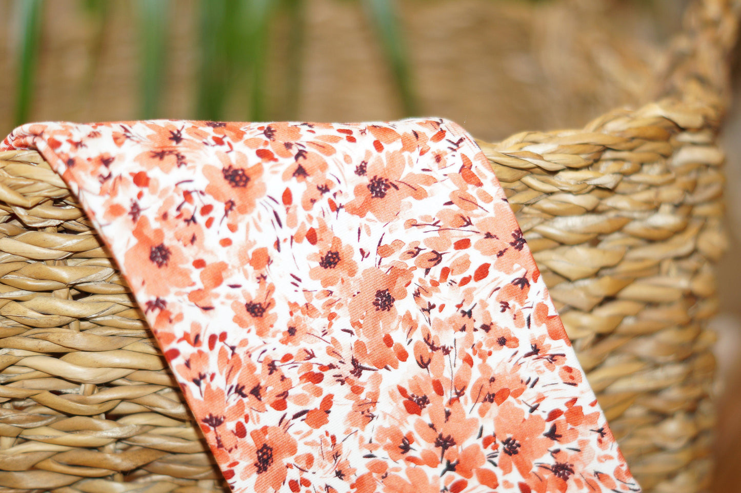 Stirnband Mohn Blumen rot Damen Jersey