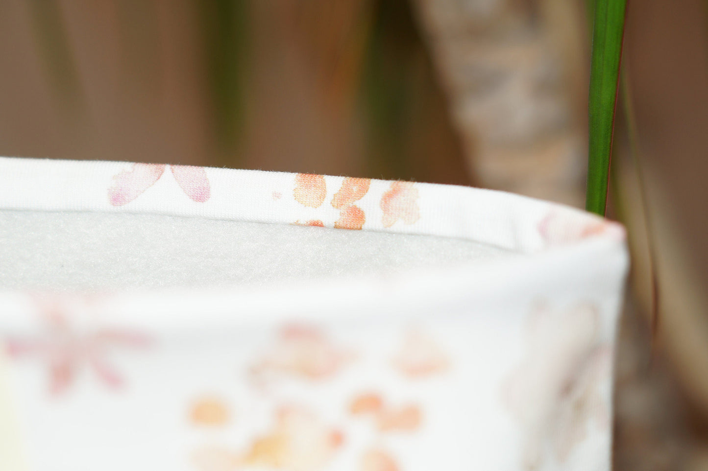 Stirnband Blüten Weiß bunt Damen innen Fleece