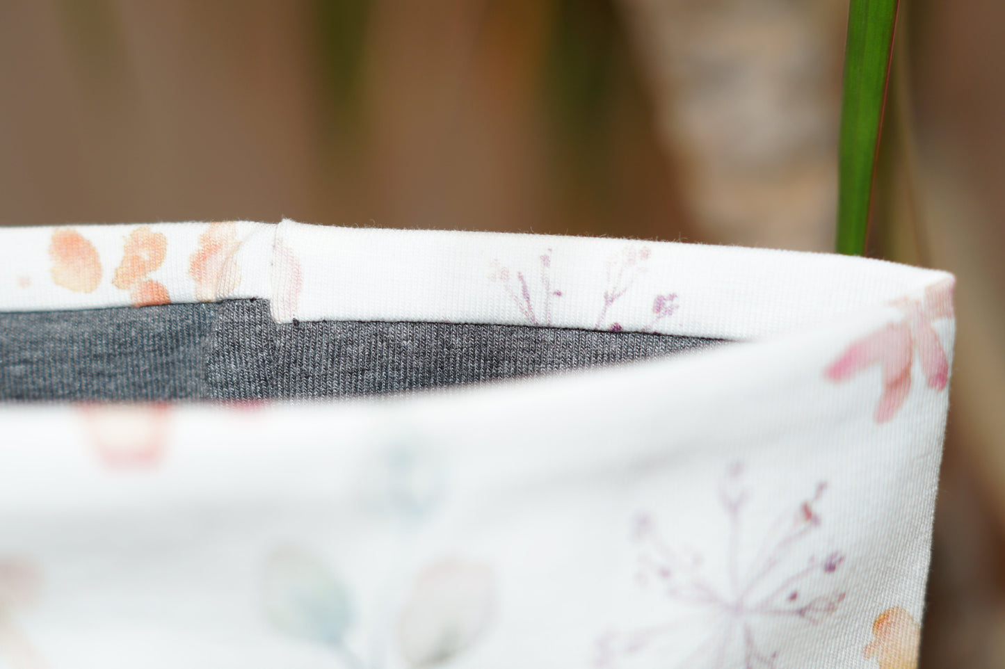 Stirnband Blüten Weiß bunt Damen Jersey