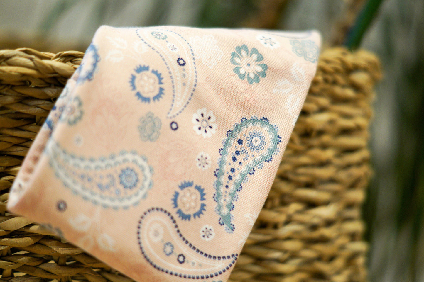 Stirnband Paisley rosa Kinder Jersey