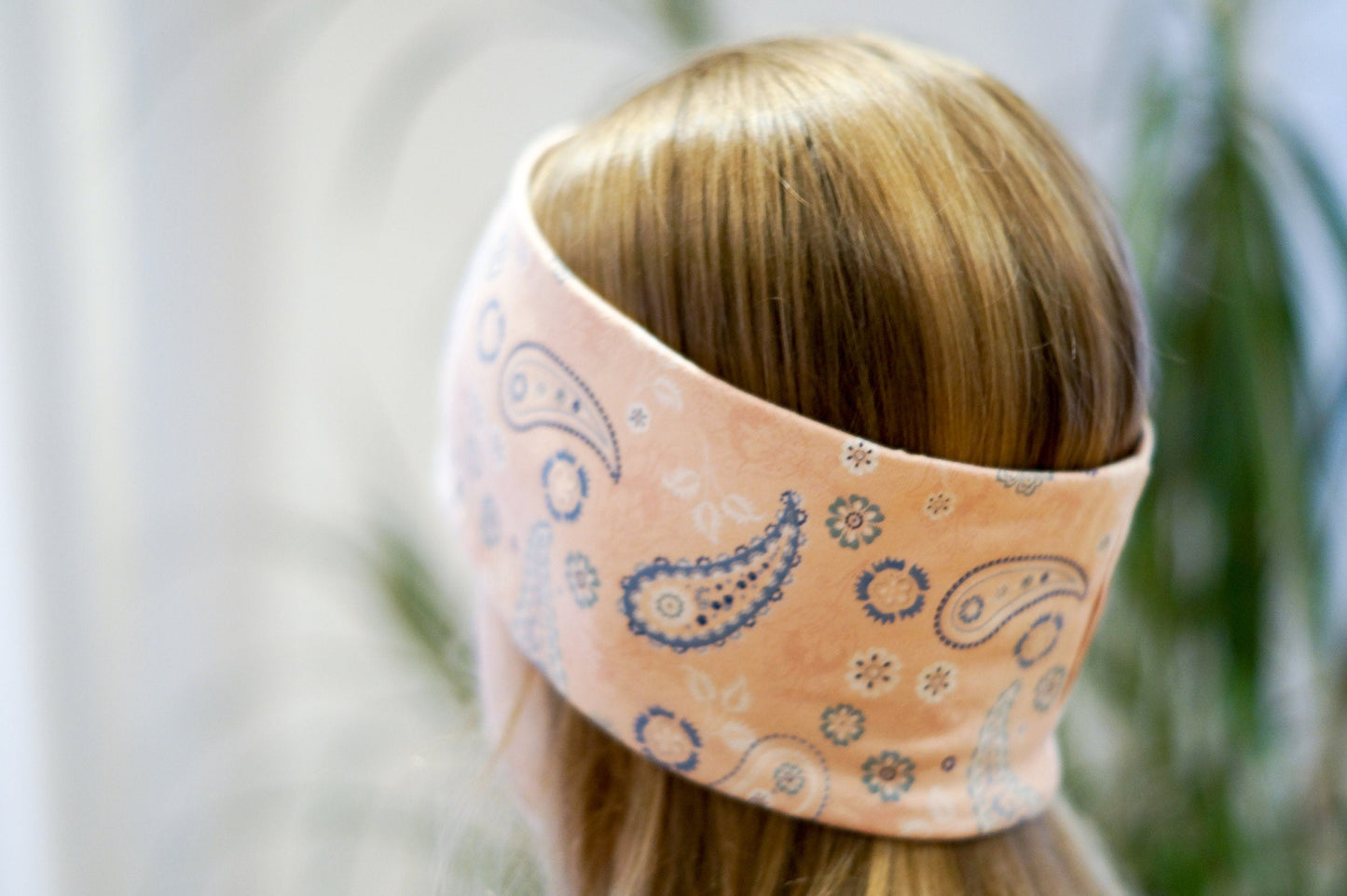 Stirnband Paisley rosa Kinder Jersey