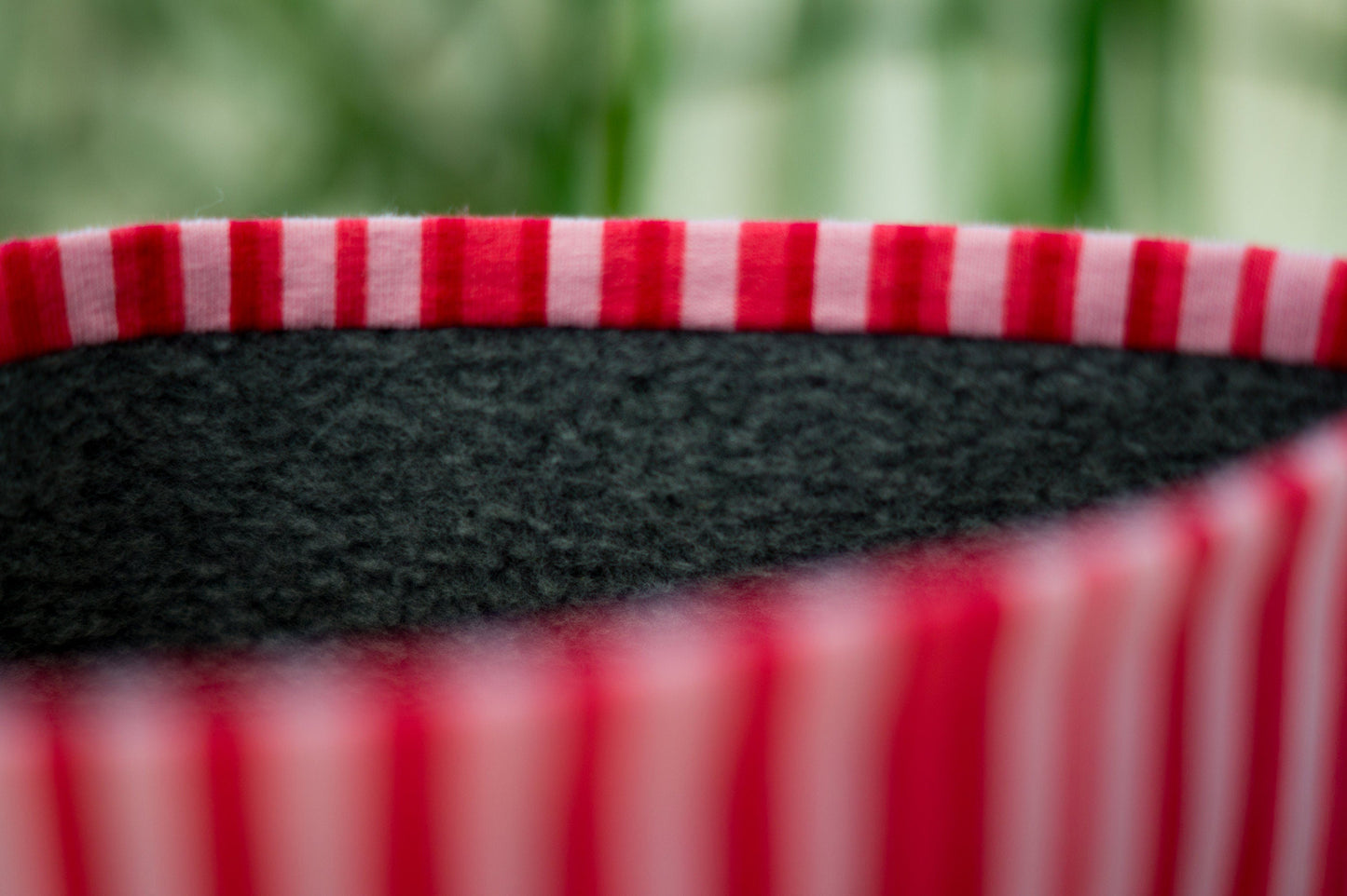 Stirnband Streifen rot pink rosa Kinder innen Fleece