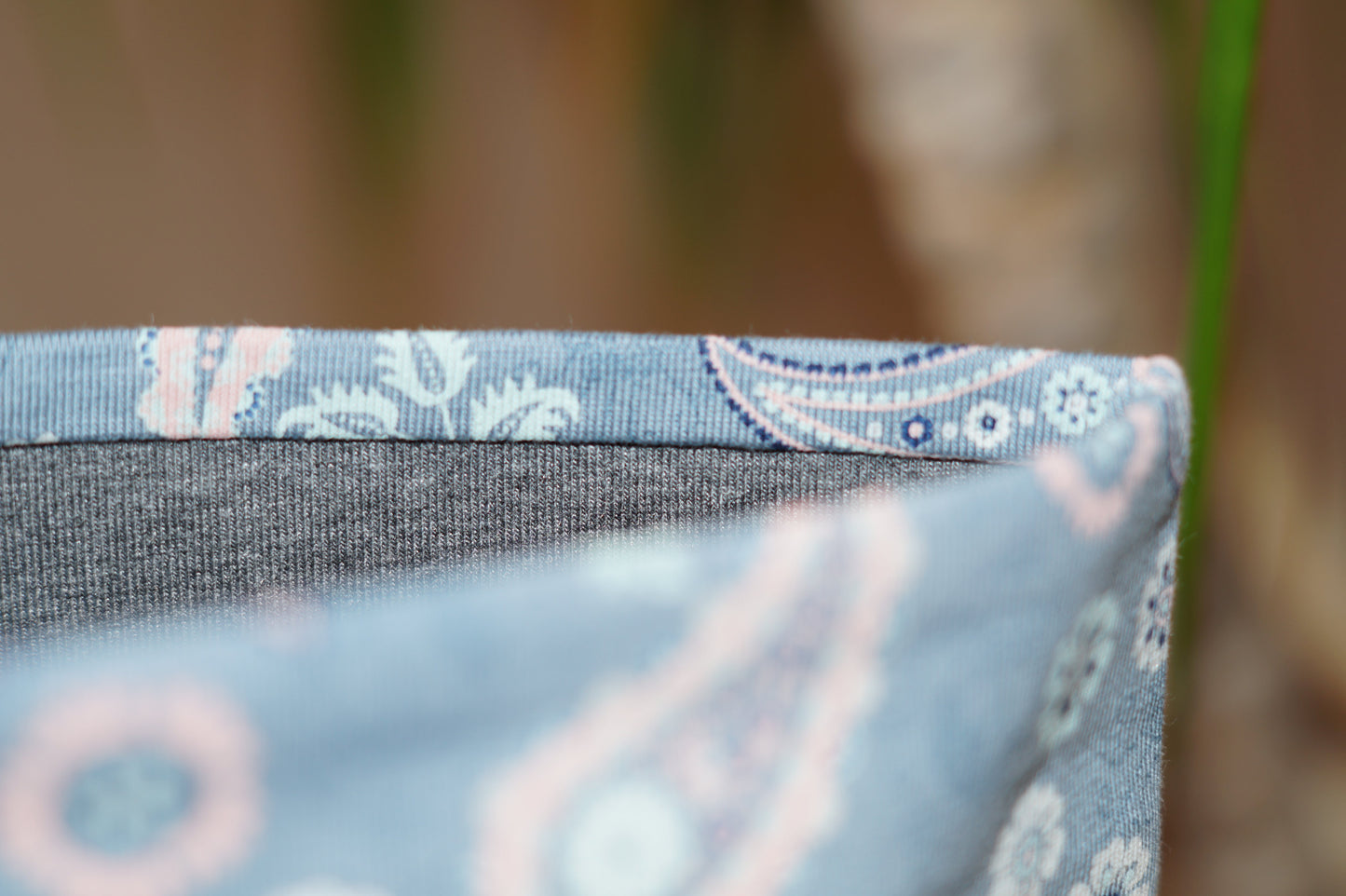 Stirnband Paisley blau Damen Jersey