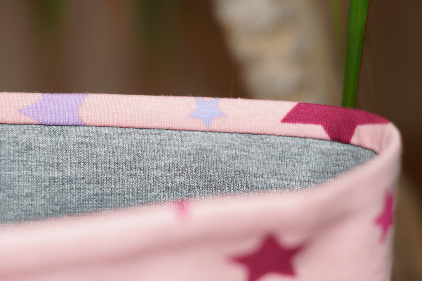 Stirnband Stern pink rosa lila Kinder Jersey