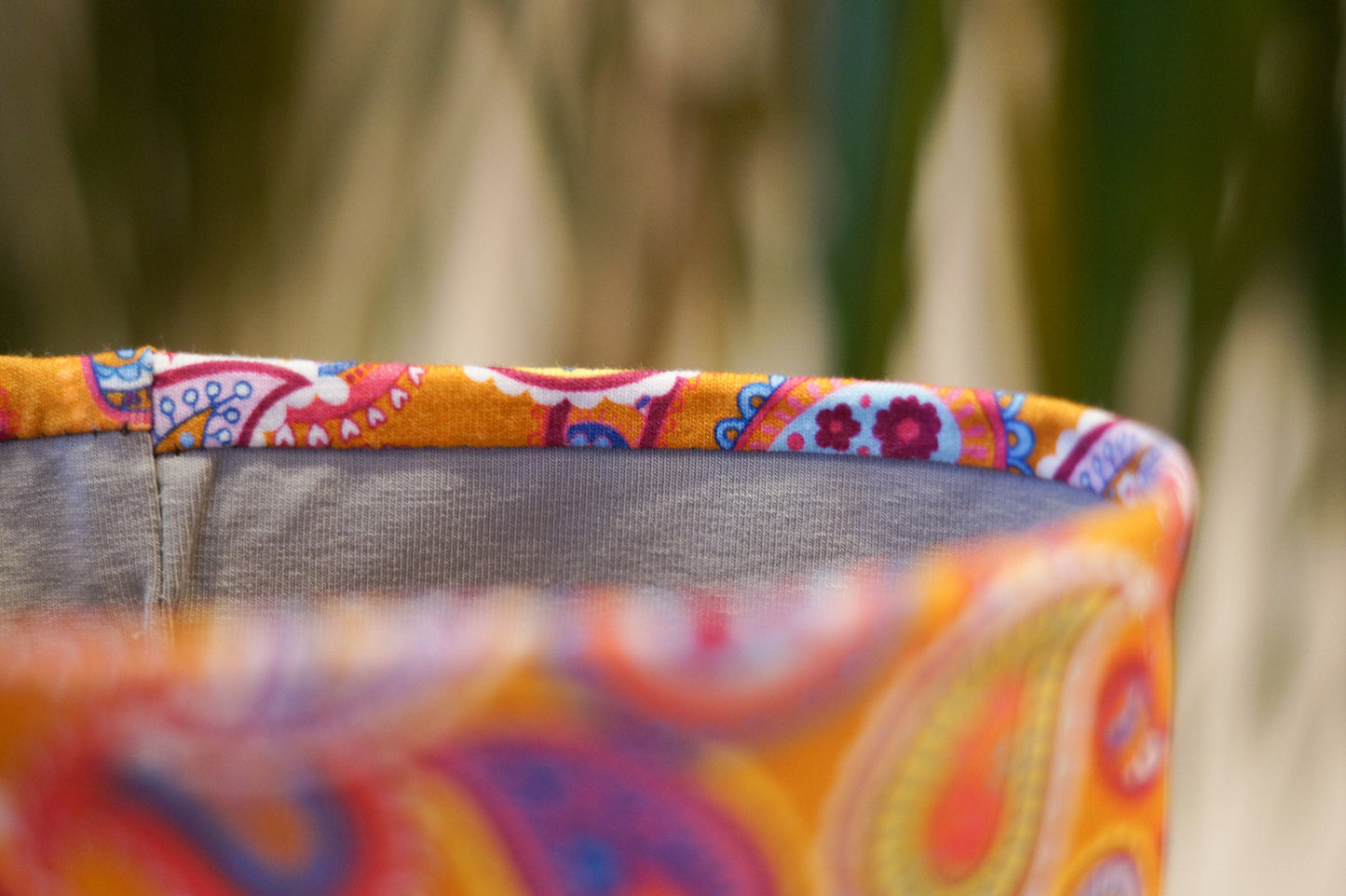 Stirnband Paisley orange Kinder Jersey