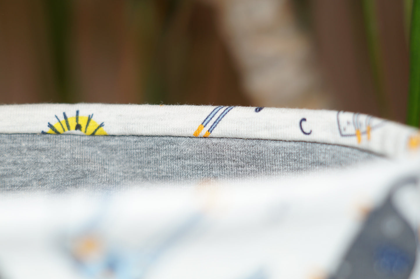 Stirnband grau Tiere witzig Kinder Jersey