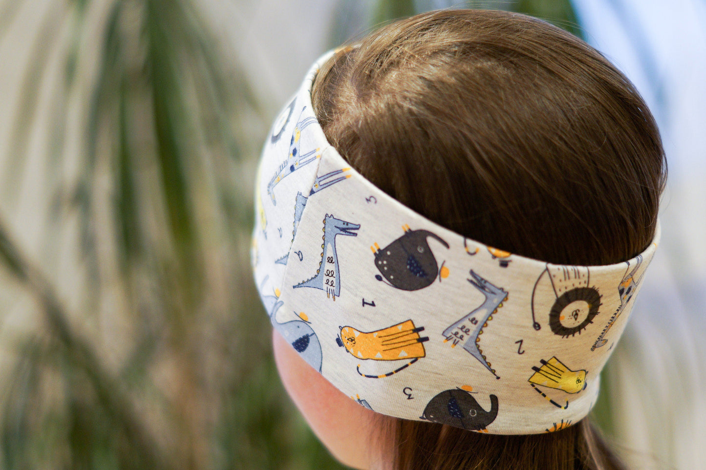 Stirnband grau Tiere witzig Kinder Jersey