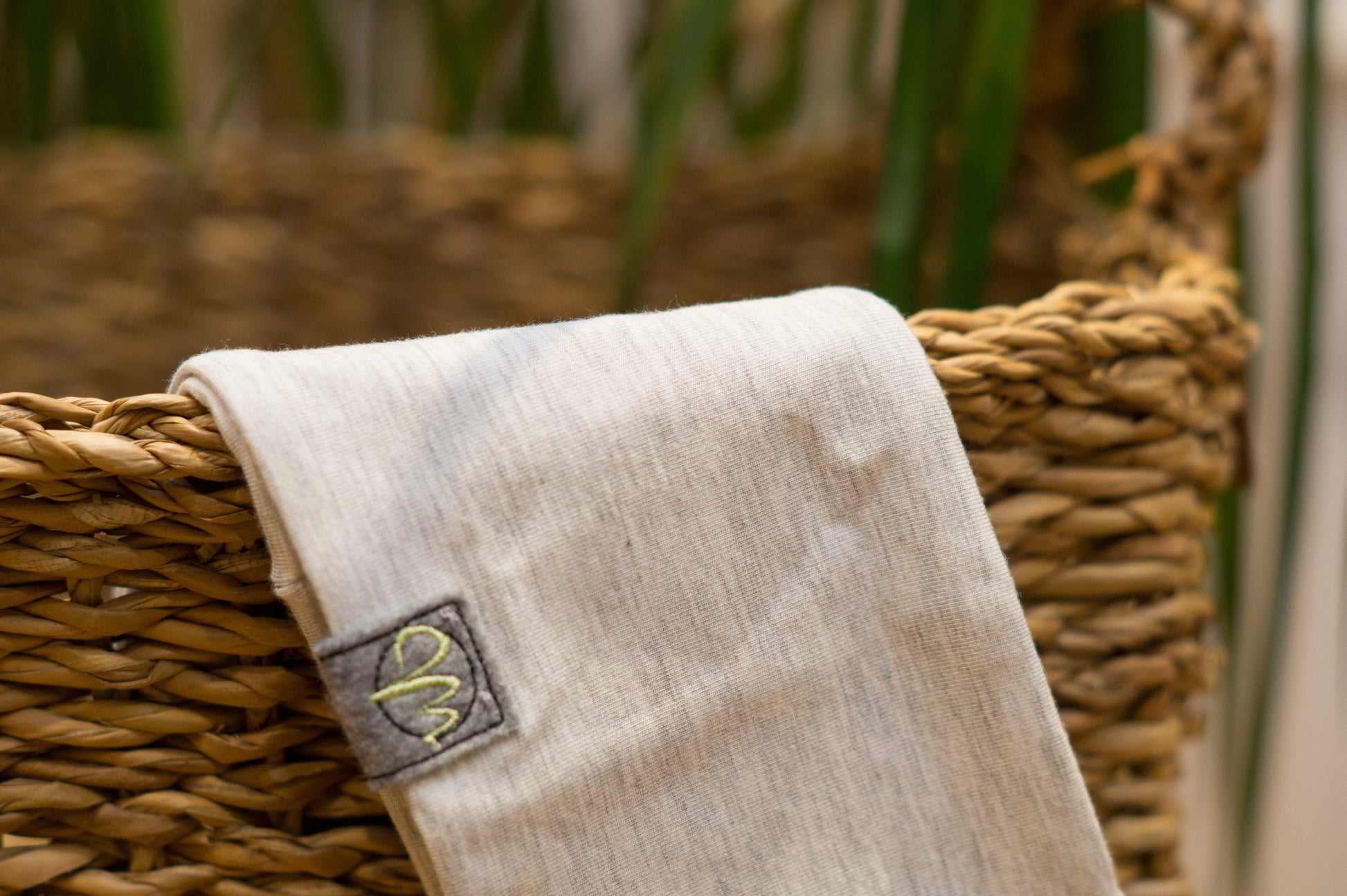 Stirnband grau meliert Damen Jersey