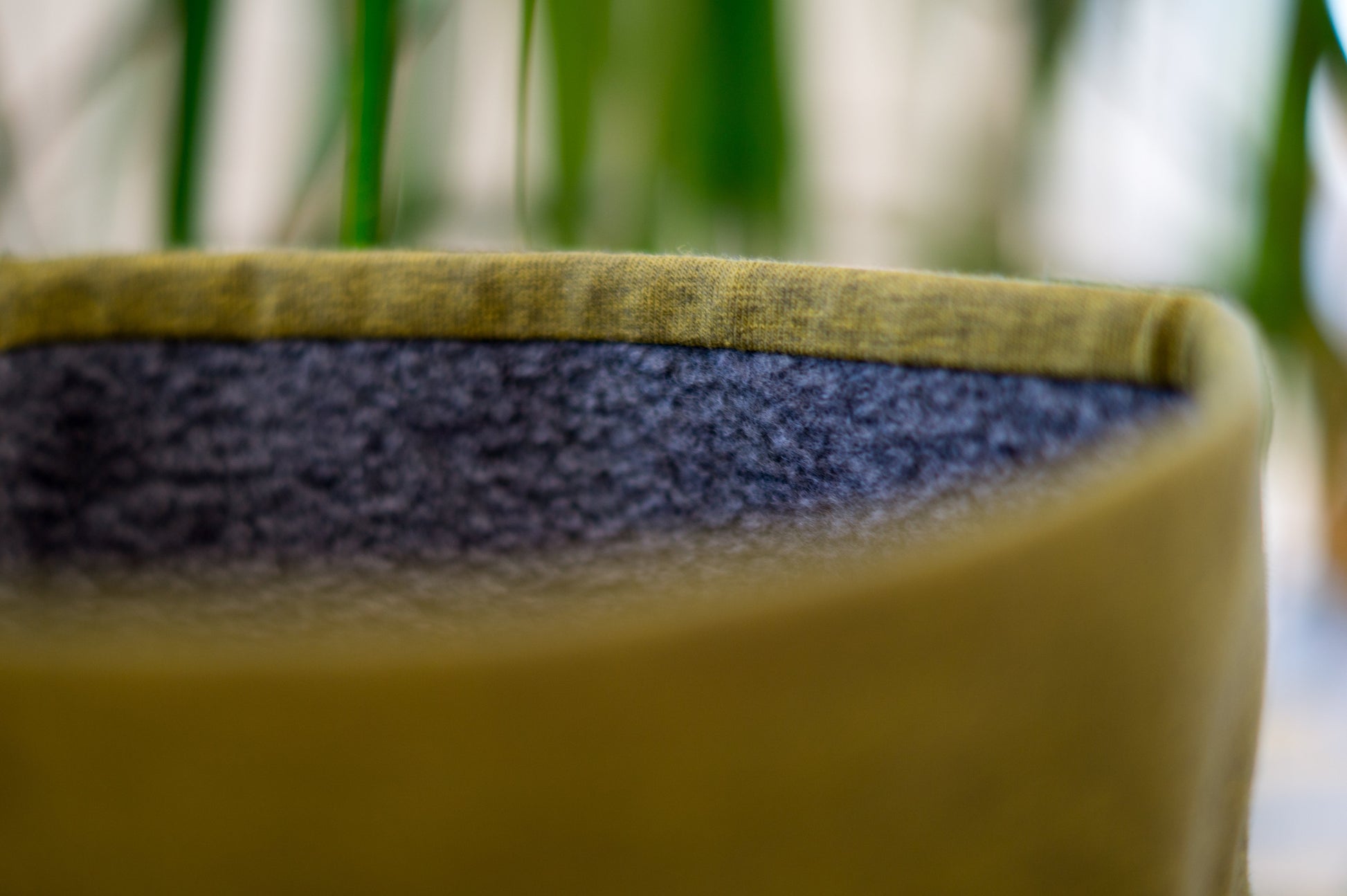 Stirnband grün meliert Damen innen Fleece
