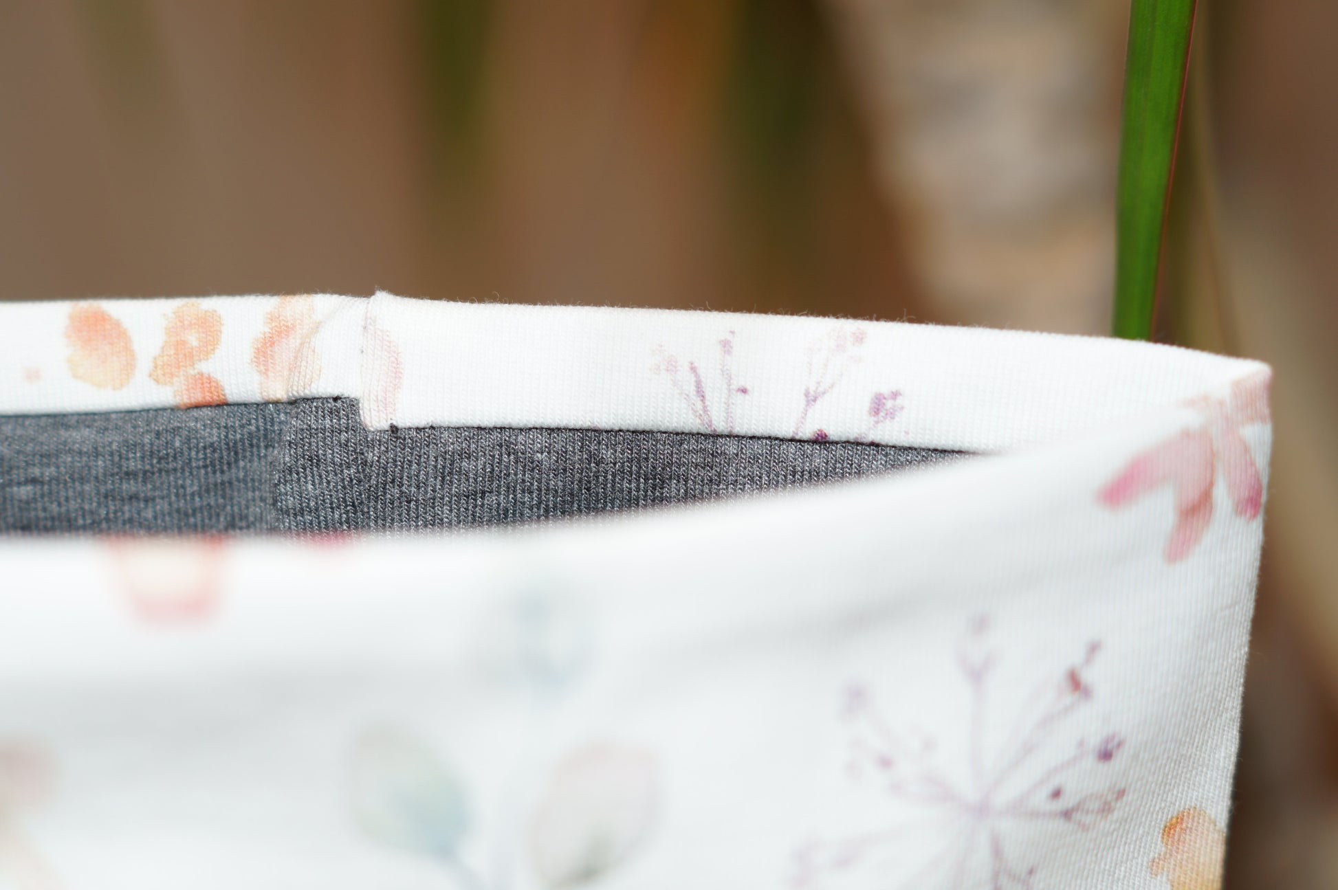 Stirnband Blüten Weiß bunt Damen Jersey