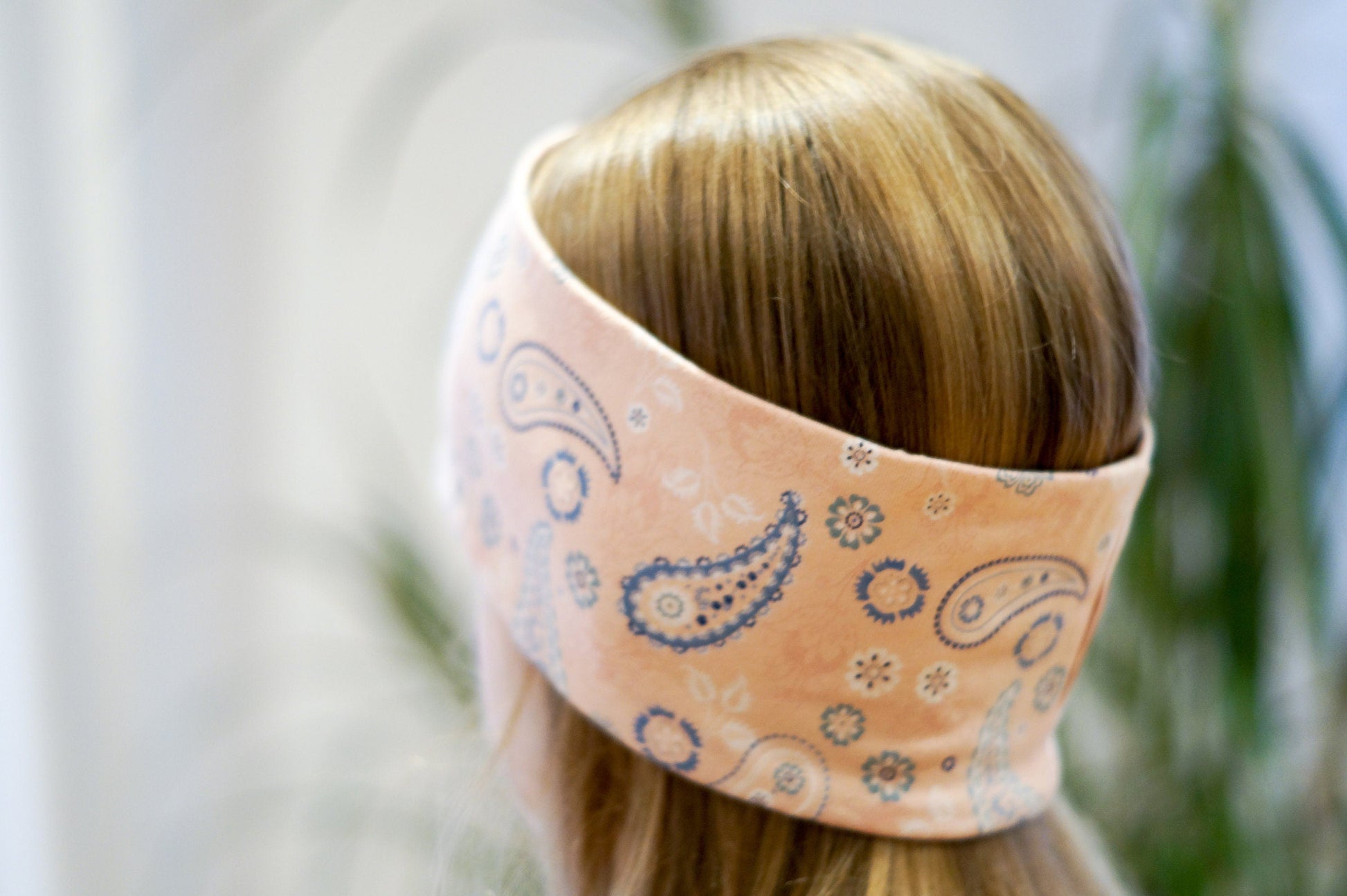 Stirnband Paisley rosa Kinder Jersey