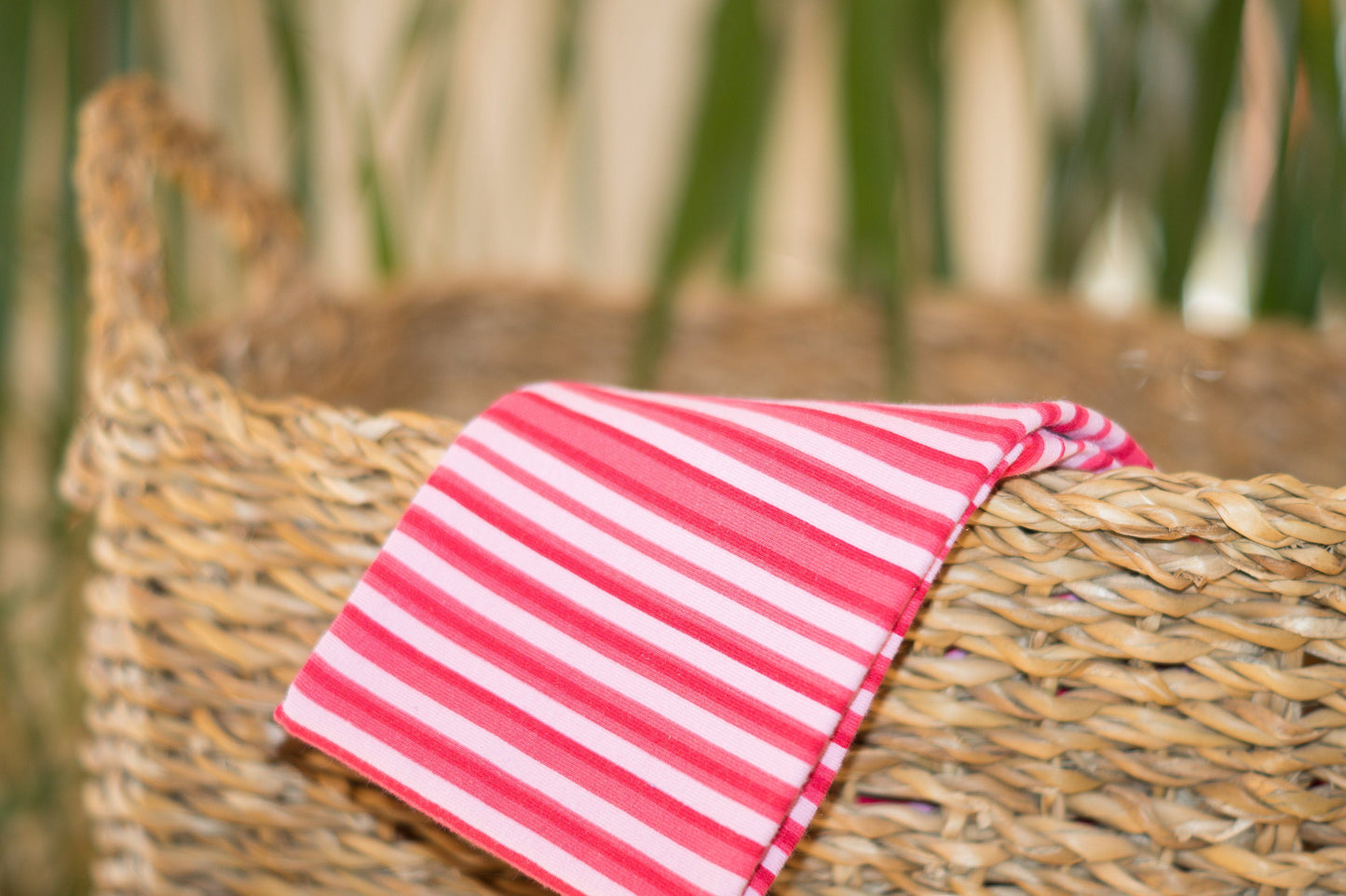 Stirnband Streifen rot pink rosa Kinder Feinripp