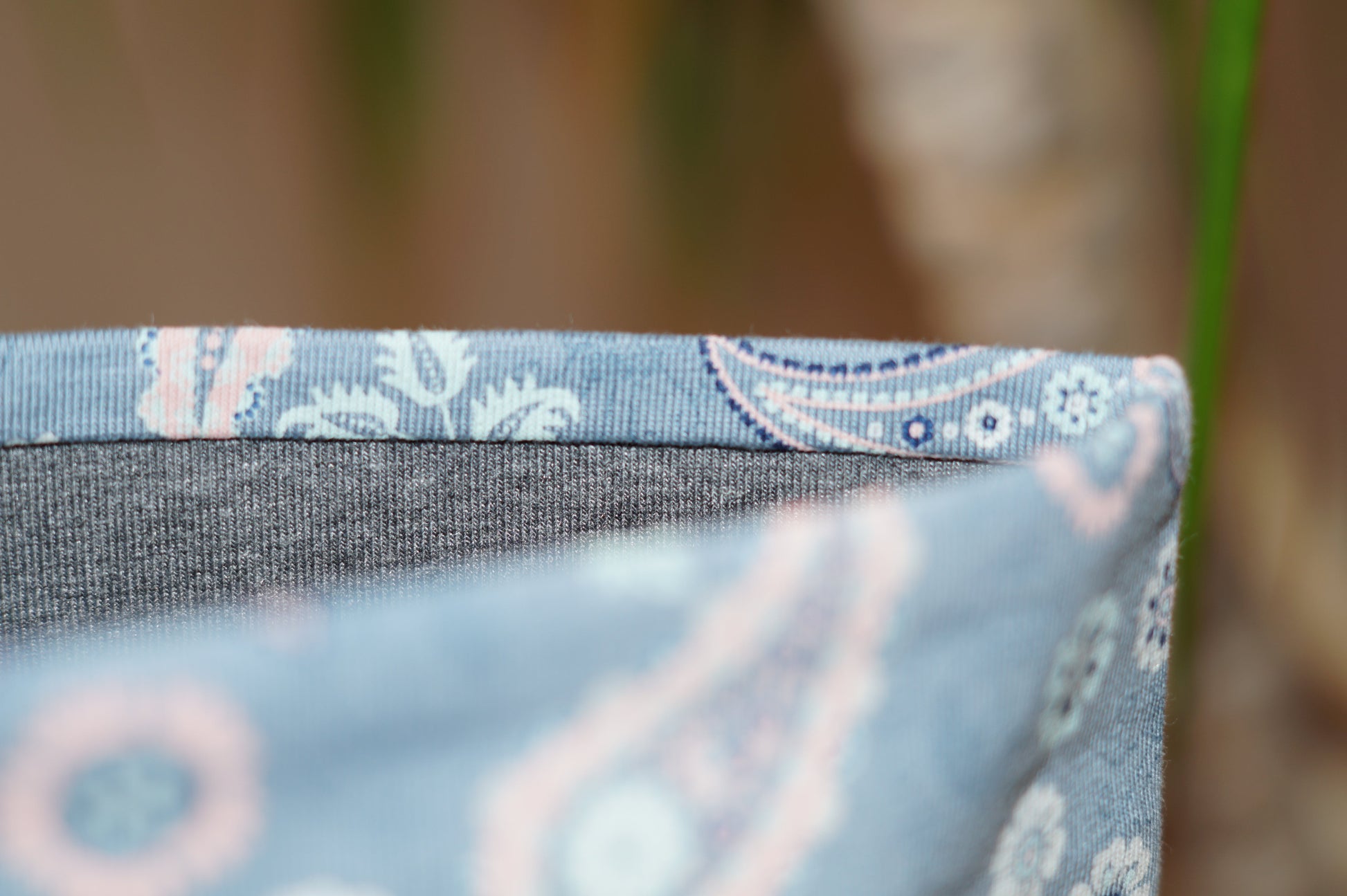 Stirnband Paisley blau Damen Jersey