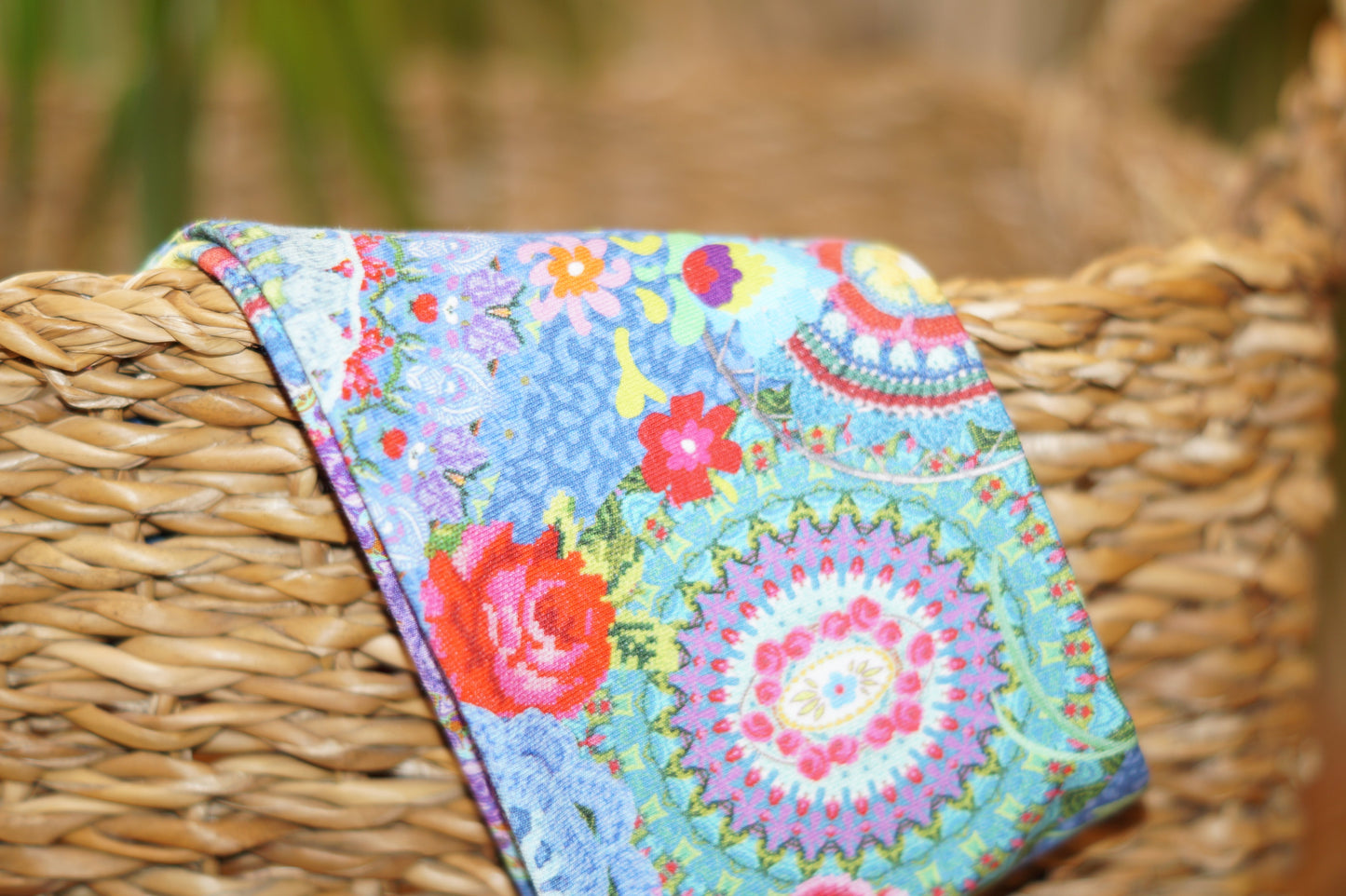 Stirnband Mandala kreis lila pink blau Kinder Jersey