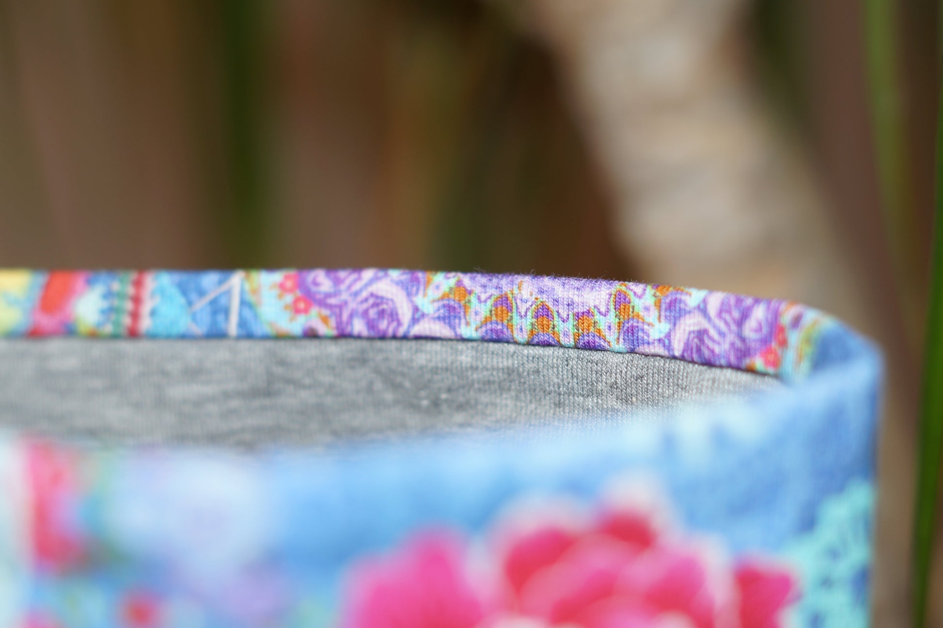 Stirnband Mandala kreis lila pink blau Kinder Jersey