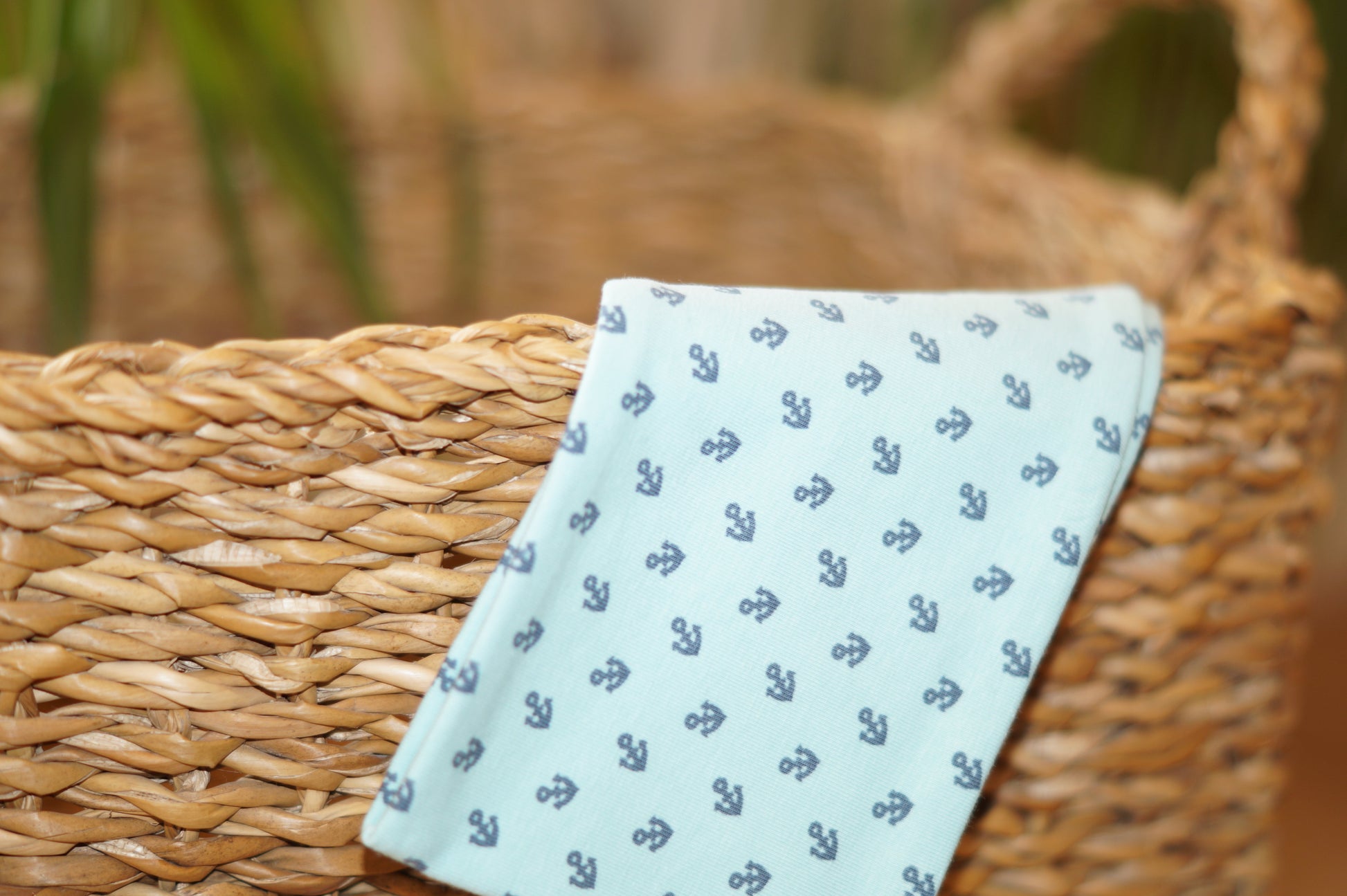 Stirnband hellblau Anker Kinder Jersey