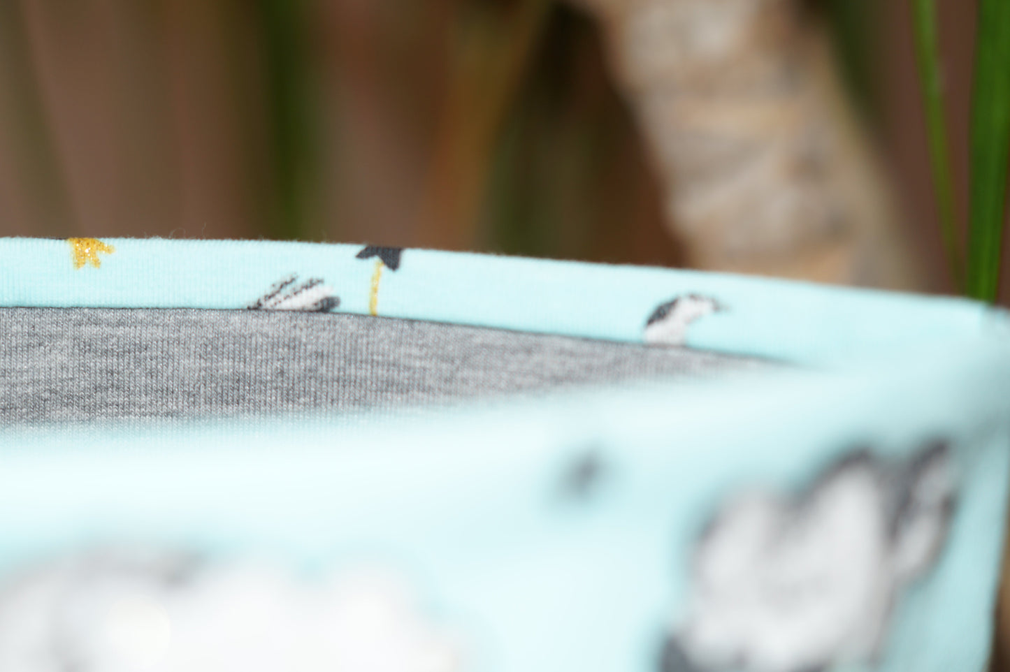 Stirnband schwan blau Kinder Jersey