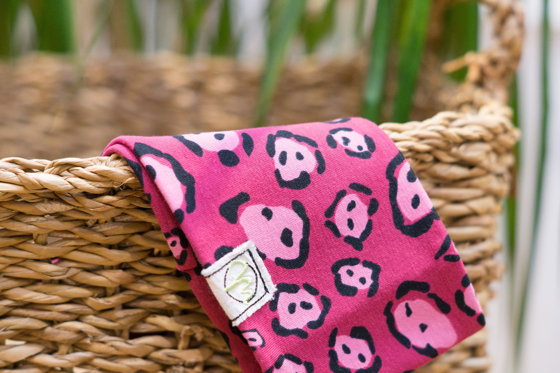 Stirnband Kekse pink rosa Kinder Feinripp