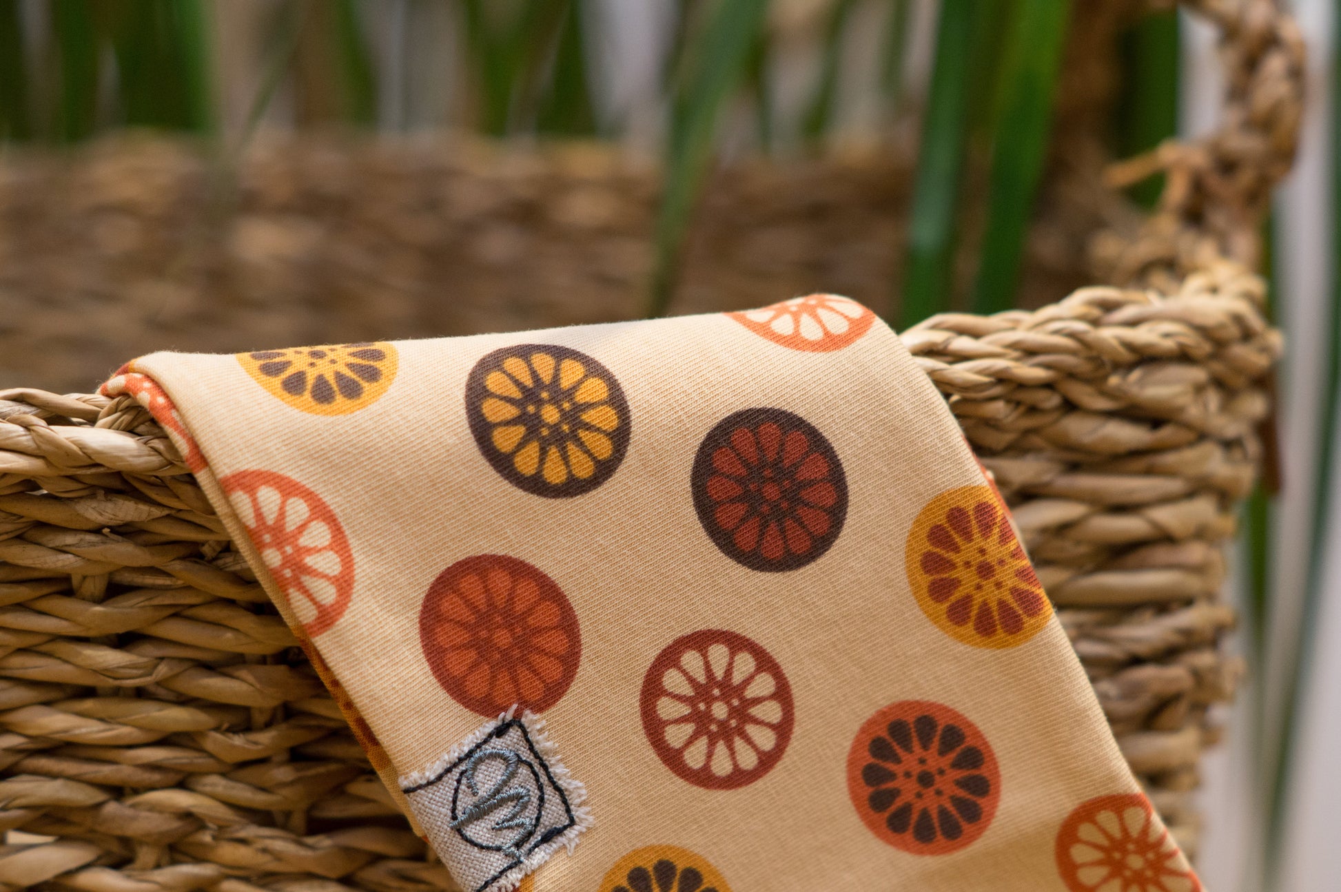 Stirnband Orangen orange rot Kinder Feinripp